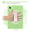 Case2go - Tablet Hoes geschikt voor Samsung Galaxy Tab A8 (2022 &amp; 2021) - 10.5 Inch - Hand Strap Armor Case - Licht Groen