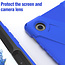 Case2go - Tablet Hoes geschikt voor Samsung Galaxy Tab A8 (2022 &amp; 2021) - 10.5 Inch - Hand Strap Armor Case - Donker Blauw