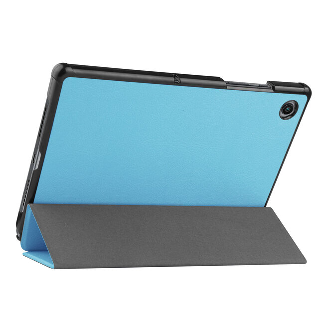 Case2go - Tablet Hoes & Screenprotector geschikt voor Samsung Galaxy Tab A8 (2022 & 2021) - 10.5 inch - Tri-Fold Book Case - Licht Blauw