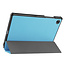 Case2go - Tablet Hoes & Screenprotector geschikt voor Samsung Galaxy Tab A8 (2022 & 2021) - 10.5 inch - Tri-Fold Book Case - Licht Blauw