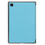 Case2go - Tablet Hoes & Screenprotector geschikt voor Samsung Galaxy Tab A8 (2022 & 2021) - 10.5 inch - Tri-Fold Book Case - Licht Blauw