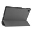 Case2go - Tablet Hoes & Screenprotector geschikt voor Samsung Galaxy Tab A8 (2022 & 2021) - 10.5 inch - Tri-Fold Book Case - Grijs