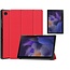 Case2go - Tablet Hoes & Screenprotector geschikt voor Samsung Galaxy Tab A8 (2022 & 2021) - 10.5 inch - Tri-Fold Book Case - Rood