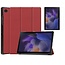 Case2go Case2go - Tablet Hoes & Screenprotector geschikt voor Samsung Galaxy Tab A8 (2022 & 2021) - 10.5 inch - Tri-Fold Book Case - Donker Rood