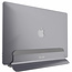 LMP - Verticale Aluminium Laptop standaard - Aluminium houder - Geschikt voor elke MacBook van 12" tot 16" - Space Grey