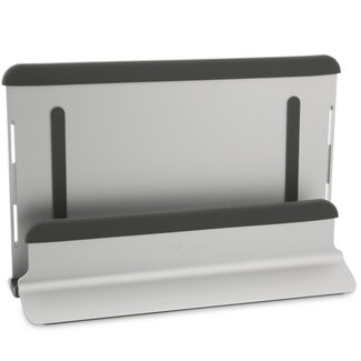 LMP LMP - Verticale Aluminium Laptop standaard - Aluminium houder - Geschikt voor elke MacBook van 12" tot 16" - Zilver
