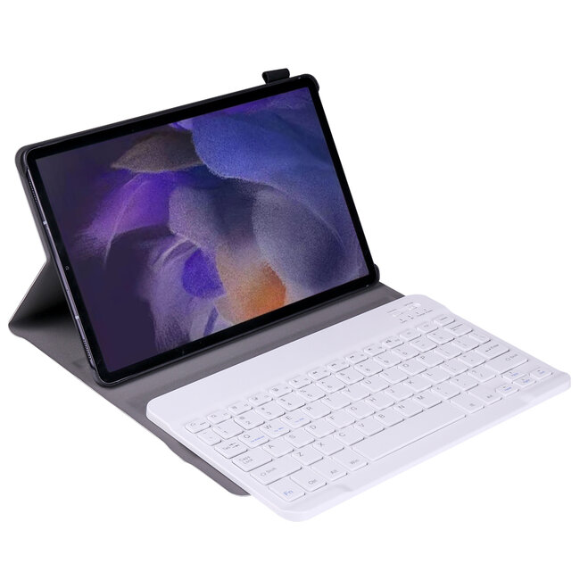Case2go - Tablet Toetsenbord Hoes geschikt voor Samsung Galaxy Tab A8 (2021) - 10.5 inch -  QWERTY - met Draadloos Bluetooth Toetsenbord en Stylus pen houder - Rose-Goud