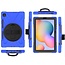Case2go - Tablet Hoes geschikt voor Samsung Galaxy Tab S8 Plus - 12.4 Inch - Hand Strap Armor Case Met Pencil Houder - Blauw
