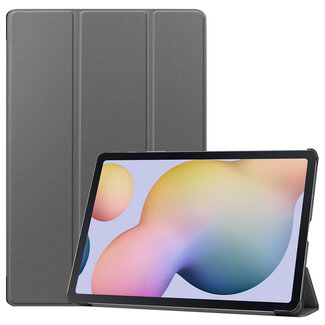 Case2go Case2go - Tablet Hoes geschikt voor Samsung Galaxy Tab S8 Plus (2022) - 12.7 Inch - Tri-Fold Book Case - Grijs