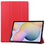 Case2go - Tablet Hoes geschikt voor Samsung Galaxy Tab S8 Plus (2022) - 12.7 Inch - Tri-Fold Book Case - Rood