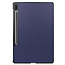 Case2go - Tablet Hoes geschikt voor Samsung Galaxy Tab S8 Plus (2022) - 12.7 Inch - Tri-Fold Book Case - Donker Blauw