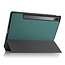 Case2go - Tablet hoes geschikt voor Lenovo Tab P12 Pro - 12.6 inch - Tri-Fold Book Case - Auto Wake functie - Groen