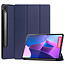 Case2go Case2go - Tablet hoes geschikt voor Lenovo Tab P12 Pro - 12.6 inch - Tri-Fold Book Case - Auto Wake functie - Blauw