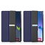 Case2go - Tablet hoes geschikt voor Lenovo Tab P12 Pro - 12.6 inch - Tri-Fold Book Case - Auto Wake functie - Blauw