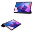 Case2go - Tablet hoes geschikt voor Lenovo Tab P12 Pro - 12.6 inch - Tri-Fold Book Case - Auto Wake functie - Zwart