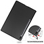 Case2go - Tablet Hoes geschikt voor Samsung Galaxy Tab S7 FE - 12.4 inch - Auto/Wake-Functie - Tri-Fold Book Case - Zwart