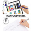 1 Stuks - Balpen en Touch Pen - 2 in 1 Stylus Pen voor smartphone en tablet - Metaal - Zwart