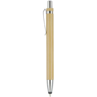 Case2go 1 Stuks - Touch Pen - 2 in 1 Stylus Pen voor smartphone en tablet - Bamboo