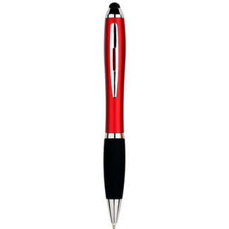 Case2go 1 Stuks - Touch Pen - 2 in 1 Stylus Pen voor smartphone en tablet - Rood