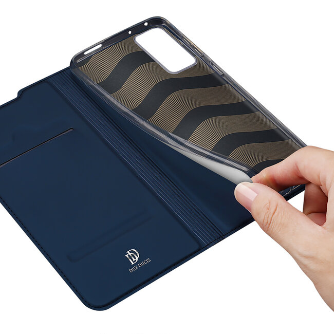 Dux Ducis - Telefoonhoesje geschikt voor Xiaomi 12 - Skin Pro Book Case - Donker Blauw