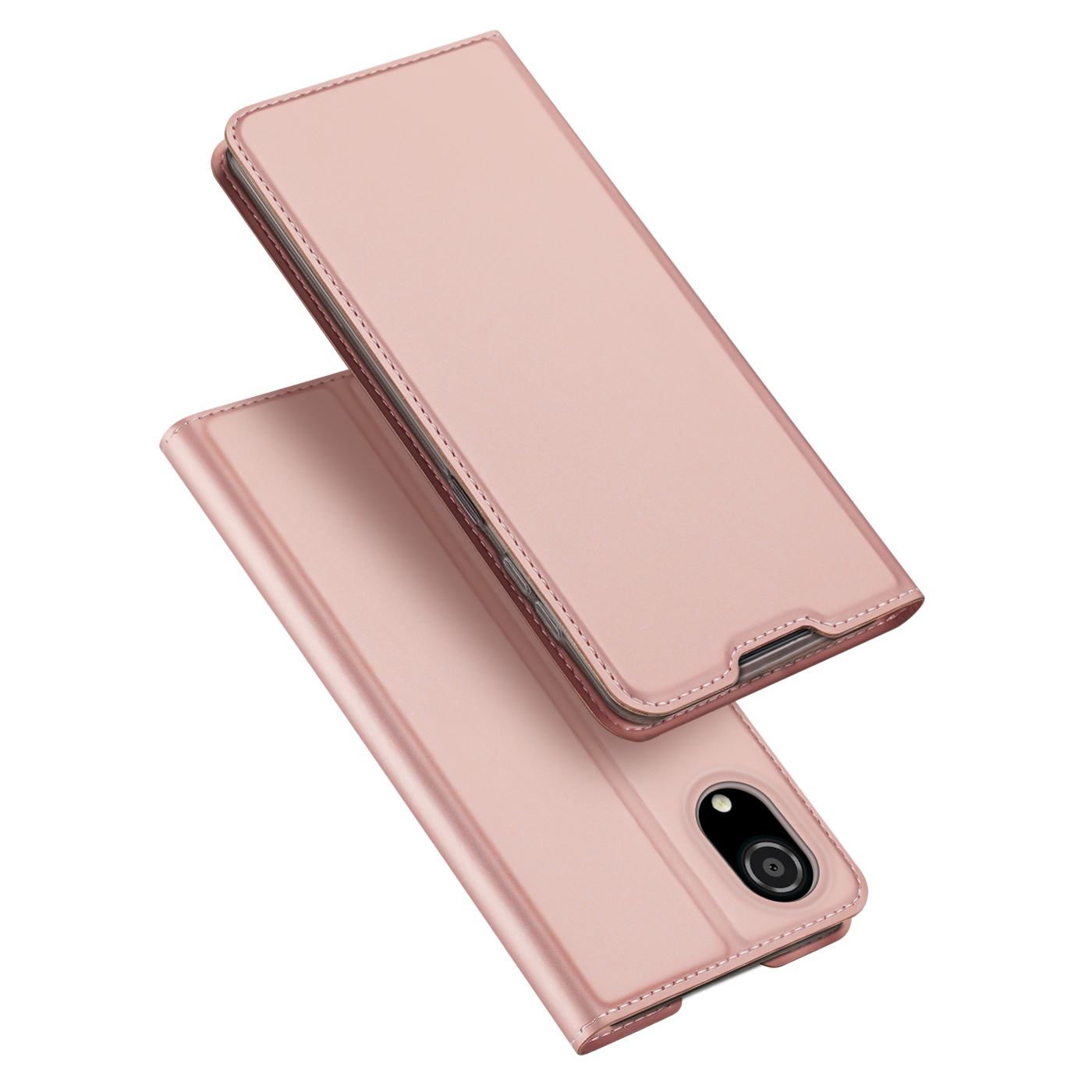Dux Ducis - Telefoonhoesje geschikt voor Samsung Galaxy A03 Core - Skin Pro Book Case - Rosé Goud afbeelding