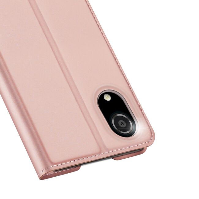 Dux Ducis - Telefoonhoesje geschikt voor Samsung Galaxy A03 Core - Skin Pro Book Case - Rosé Goud