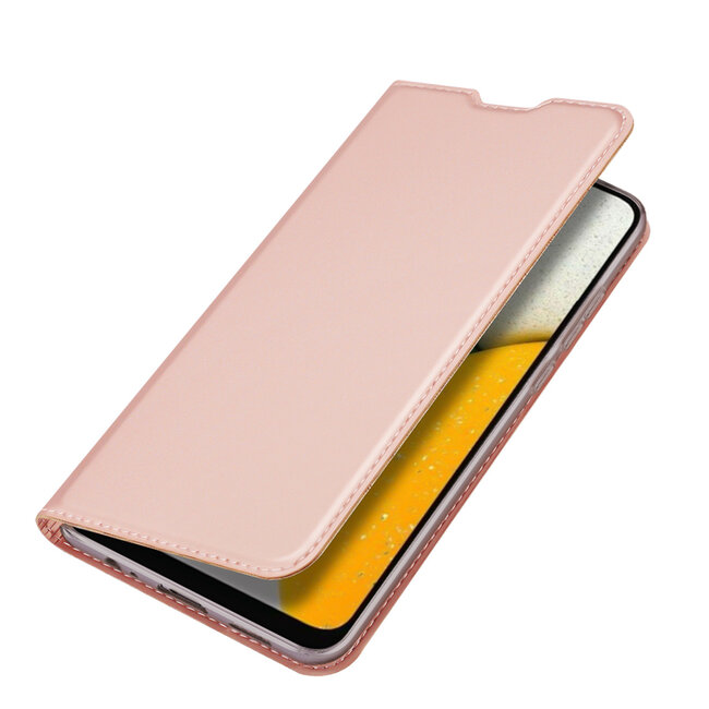 Dux Ducis - Telefoonhoesje geschikt voor Samsung Galaxy A03 Core - Skin Pro Book Case - Rosé Goud