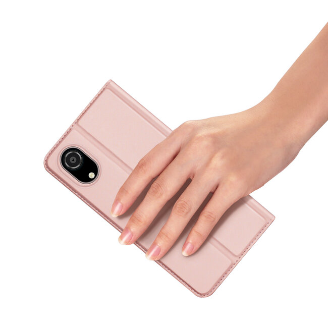 Dux Ducis - Telefoonhoesje geschikt voor Samsung Galaxy A03 Core - Skin Pro Book Case - Rosé Goud