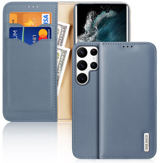 Dux Ducis - Telefoonhoesje geschikt voor Samsung Galaxy S22 Ultra 5G - Dux Ducis Hivo Series Case - Blauw