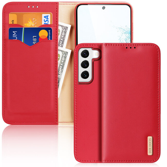 Dux Ducis - Telefoonhoesje geschikt voor Samsung Galaxy S22 Plus 5G - Dux Ducis Hivo Series Case - Rood