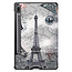 Case2go - Tablet Hoes geschikt voor Samsung Galaxy Tab S8 (2022) - Tri-Fold Book Case - Eiffeltoren