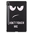 Case2go - Tablet Hoes geschikt voor Samsung Galaxy Tab S8 (2022) - Tri-Fold Book Case - Don't Touch Me