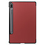 Case2go - Tablet Hoes geschikt voor Samsung Galaxy Tab S8 (2022) - Tri-Fold Book Case - Donker Rood