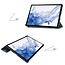 Case2go - Tablet Hoes geschikt voor Samsung Galaxy Tab S8 (2022) - Tri-Fold Book Case - Donker Groen