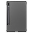 Case2go - Tablet Hoes geschikt voor Samsung Galaxy Tab S8 (2022) - Tri-Fold Book Case - Grijs