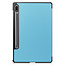 Case2go - Tablet Hoes geschikt voor Samsung Galaxy Tab S8 (2022) - Tri-Fold Book Case - Licht Blauw