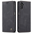 Caseme - Telefoonhoesje geschikt voor Samsung Galaxy S22 - Retro Wallet Book Case - Magneetsluiting - Zwart