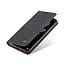 Caseme - Telefoonhoesje geschikt voor Samsung Galaxy S22 - Retro Wallet Book Case - Magneetsluiting - Zwart