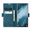 Caseme - Telefoonhoesje geschikt voor Samsung Galaxy S22 Ultra 5G - Retro Wallet Book Case - Magneetsluiting - Blauw