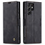 CaseMe Caseme - Telefoonhoesje geschikt voor Samsung Galaxy S22 Ultra 5G- Retro Wallet Book Case - Magneetsluiting - Zwart