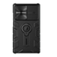 Hoesje geschikt voor Samsung Galaxy S22 Ultra - CamShield Armor Case - Met Camera Cover - Zwart