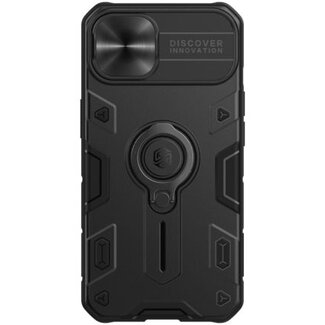 Nillkin Hoesje geschikt voor Apple iPhone 13 Pro - CamShield Armor Case - Met Camera Cover - Zwart