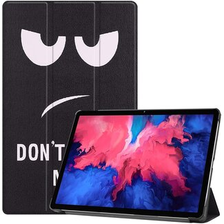 Case2go Tablet hoes geschikt voor Lenovo Tab P11 - Tri-Fold Book Case - Cover met Auto/Wake Functie - Don't Touch Me