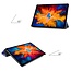 Tablet Hoes geschikt voor Lenovo Tab P11 Pro 11.5 inch - Tri-Fold Book Case - Cover met Auto/Wake Functie - Sterrenhemel