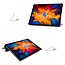 Tablet Hoes geschikt voor Lenovo Tab P11 Pro 11.5 inch - Tri-Fold Book Case - Cover met Auto/Wake Functie - Flower Fee