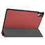 Tablet Hoes geschikt voor Lenovo Tab P11 Pro 11.5 inch - Tri-Fold Book Case - Cover met Auto/Wake Functie - Donker Rood