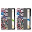 Case2go - Tablet hoes geschikt voor Samsung Galaxy Tab S8 Plus (2022) - 12.4 inch - Flexibel TPU - Tri-Fold Book Case - Met pencil houder - Graffiti