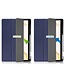 Case2go - Tablet hoes geschikt voor Samsung Galaxy Tab S8 Plus (2022) - 12.4 inch - Flexibel TPU - Tri-Fold Book Case - Met pencil houder - Donker Blauw