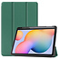 Case2go - Tablet hoes geschikt voor Samsung Galaxy Tab S6 Lite - Tri-Fold Book Case met Stylus Pen houder - Groen