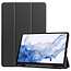 Case2go Case2go - Tablet hoes geschikt voor Samsung Galaxy Tab S8 (2022) - 11 inch - Flexibel TPU - Tri-Fold Book Case - Met pencil houder - Zwart